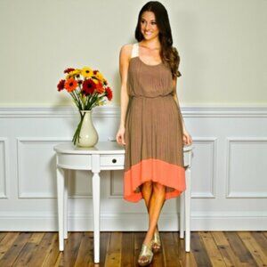 Jessica Simpson Pleated Chiffon Dress